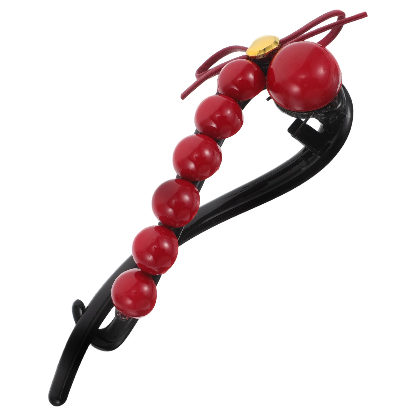

Red Claw Clips for Women Banana Twist Bun Clip Resin Non-Slip Hairpin Fashionable Accessories Non Slip Hairstyle Barrette