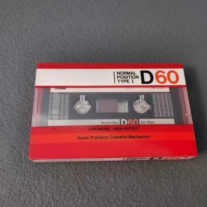 for TDK D60 85Ver 60Min Blank Cassette Tape Type‑I Unopened Japan Retro Collection 1pcs
