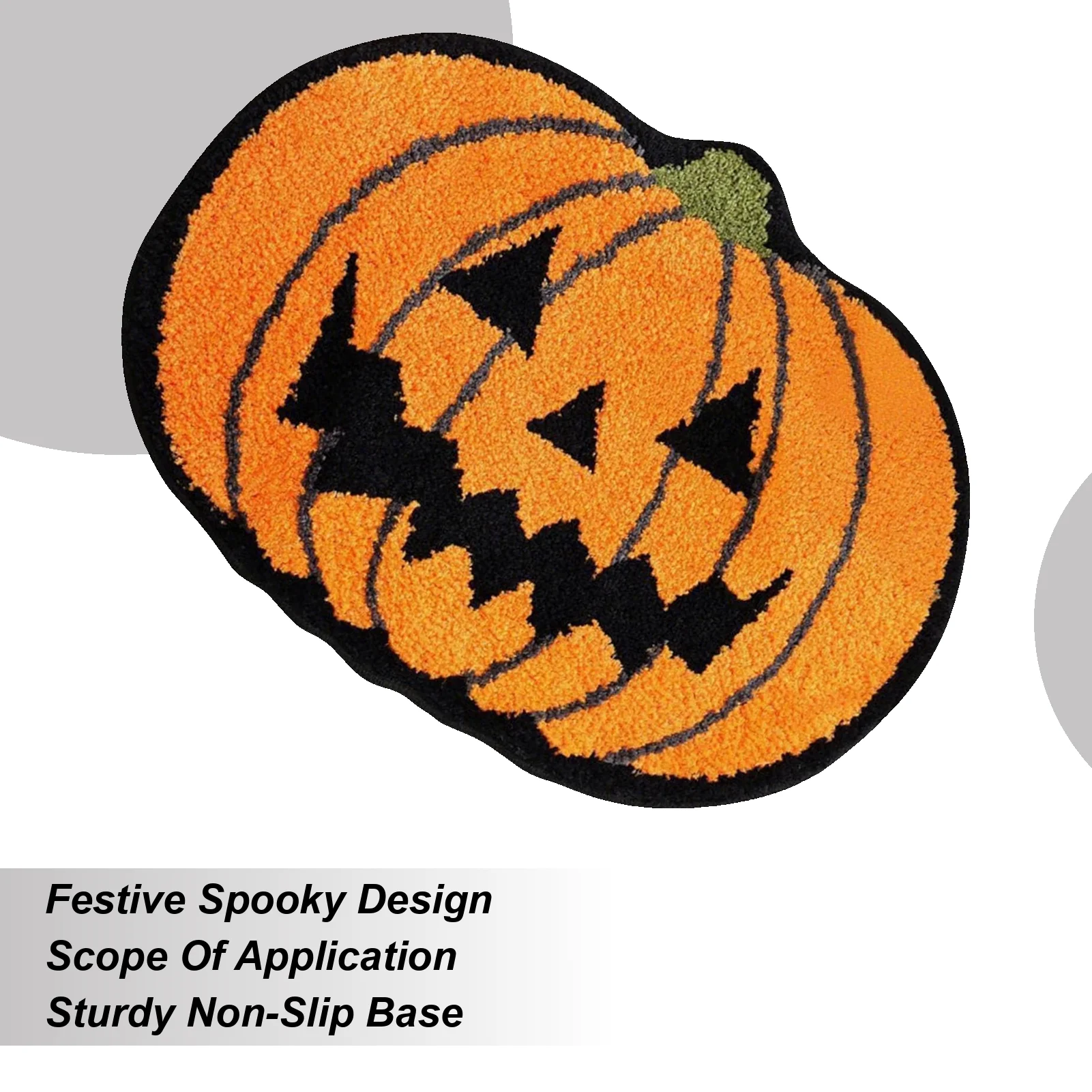Halloween Shower Mat Bathroom Absorbent Floor Mat Soft 35x23Inch Super Absorbent Rug Pad For Stability Floor Elderly Safety