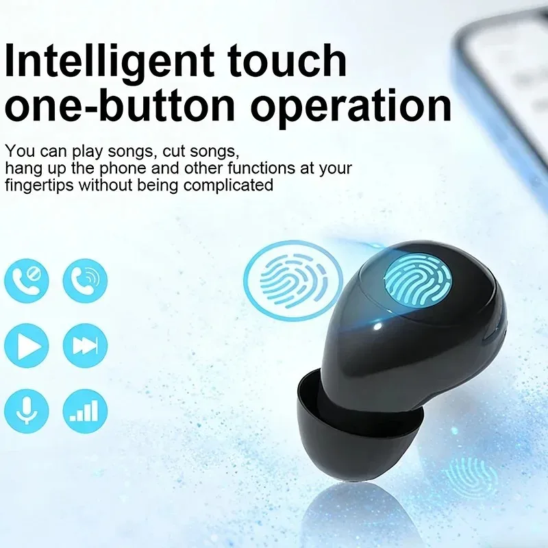 Wireless In-ear Headphones Bluetooth 5.4 Earphone Control Sport Headset Waterproof Microphone Music for Tumbler Design Mini Tiny image 4