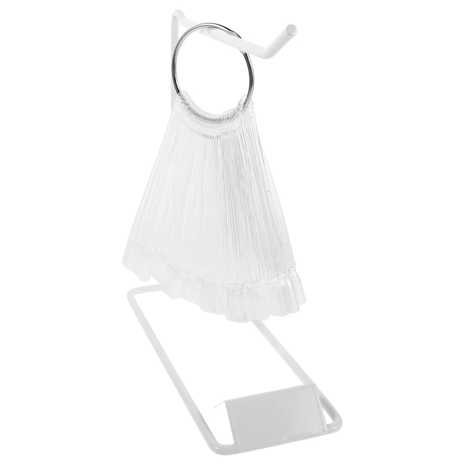 

1Set Nail Art Display Board Black Fan Shape Iron Stand Nail Polish Sample Display Sticks Perfect for Manicure Practice