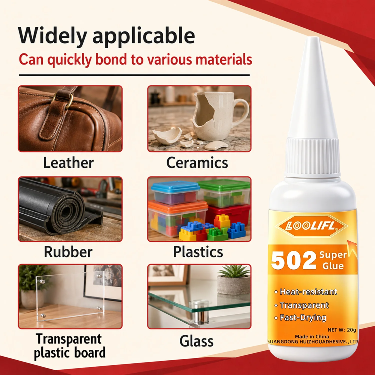Versatile 502 Super Glue Precise Repairs Instant Adhesive Universal Fast Drying For DIY Craft Daily Fixing Wood Glass Hardware view 6