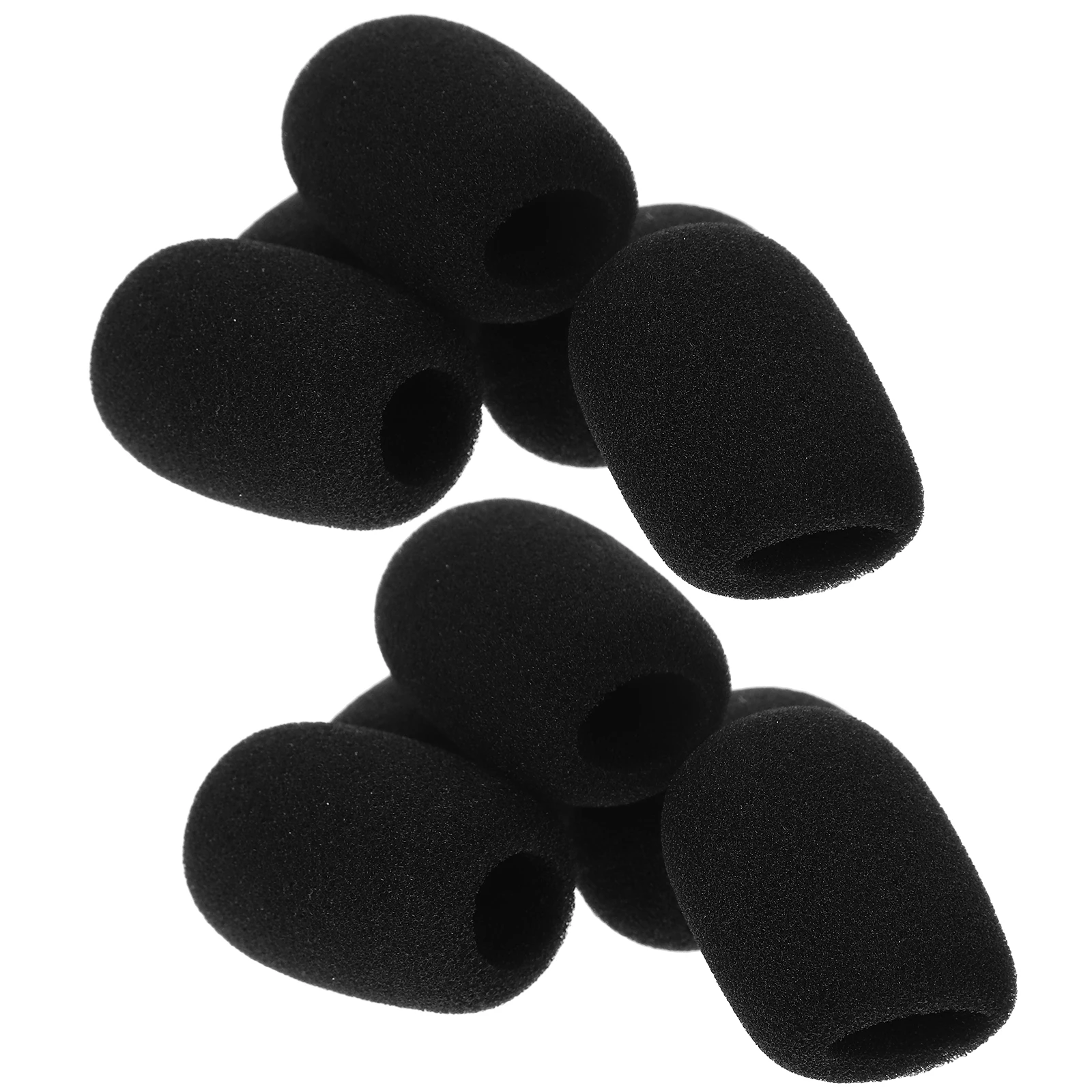 

10pcs Microphone Windscreen Covers 40x30x15mm Soft Sponge Protectors Replacement Parts Noise Reduction Conference Accessories