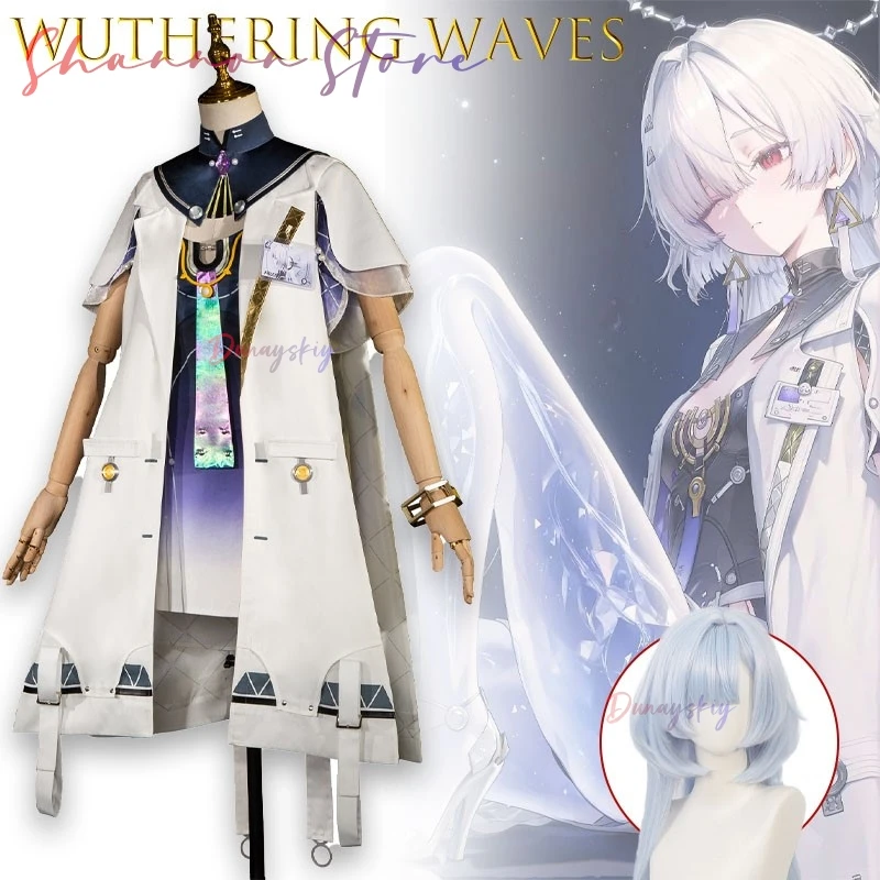 

‌‌‌‌‌‌‌‌‌Wuthering Waves Mornye Cosplay 코스프레 Star Torch Academy Anime Character Roleplay Outfit Halloween Party Daily‌