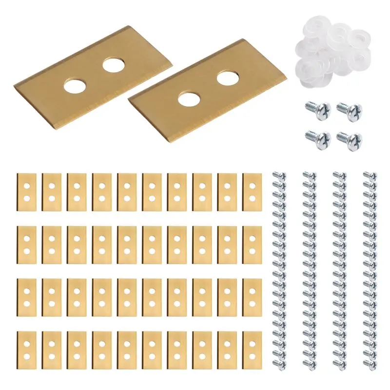 YANA50I Replacement Blades(42PCS) With Screws For Mammotion Luba& Yuka Robotic Lawn Mower Units