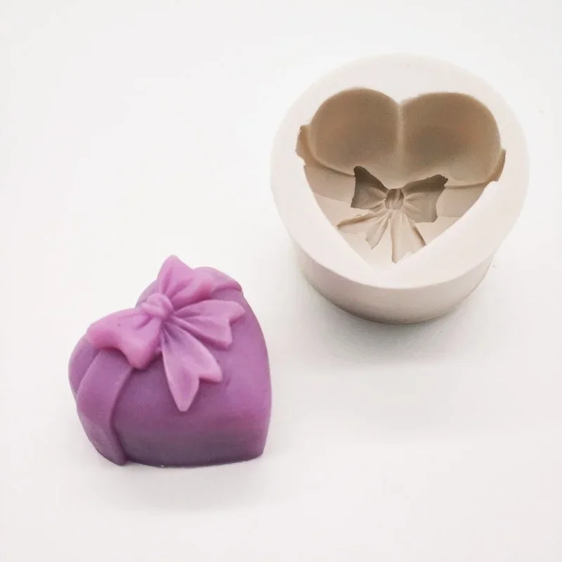 3D Love Carving Flower Soap Silicone Mold Handmade Chocolate Cake Baking Tool Diy Clay Plaster Candle Making Kit Home Gift