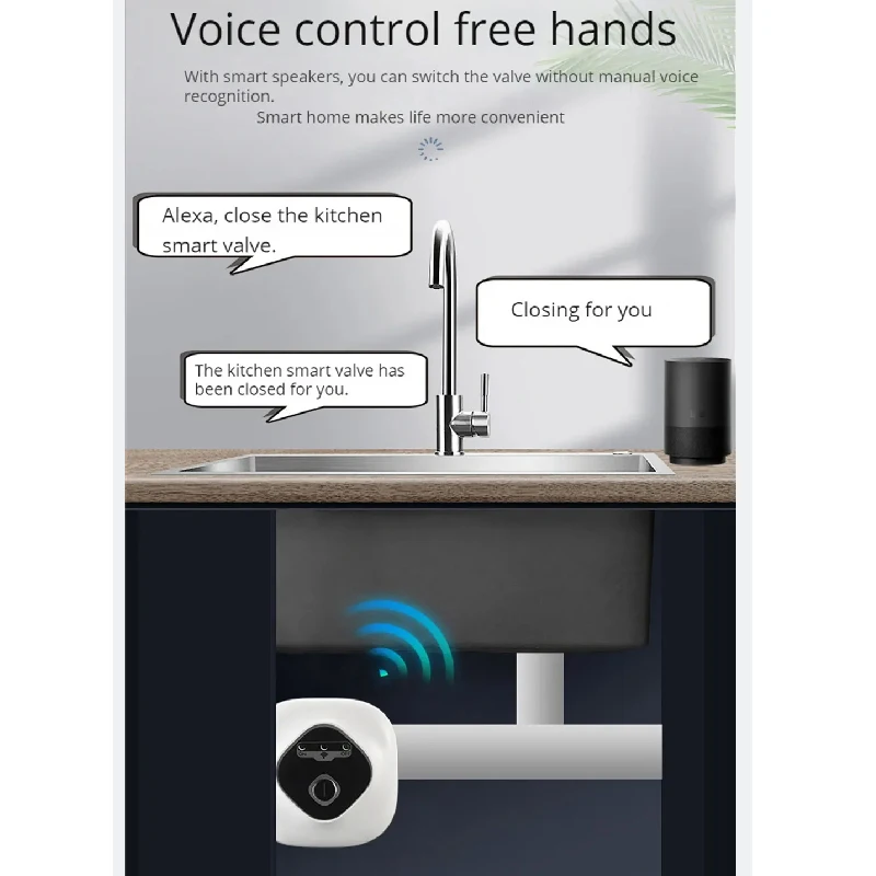 EWelink App-Válvula de Água WiFi, Timer inteligente, desligamento aberto, válvula de esfera automática, controle remoto inteligente, suporta Alexa,