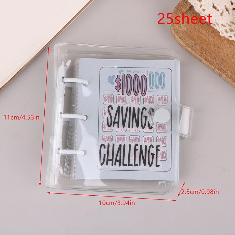 Geldbesparing Uitdaging Bindmiddel Waterdichte Pvc-Besparingen Daagt Bookmini Budget Binder Notebook Geldbesparing Uit