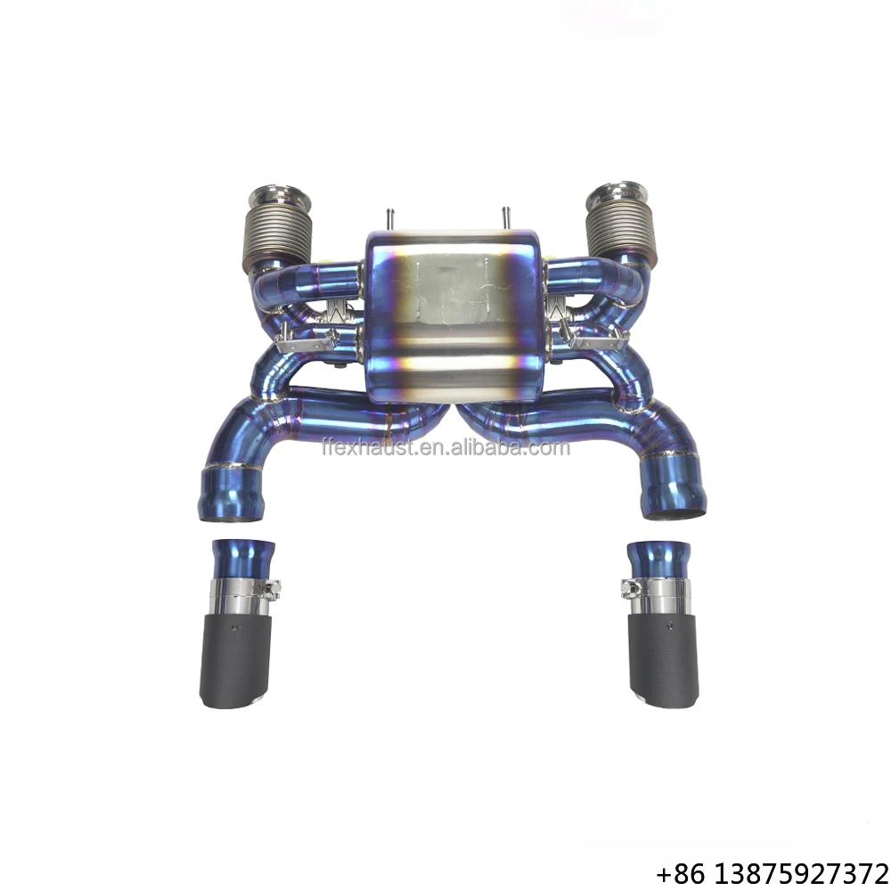 Escapamento Catback Valvetronic Personalizado em Liga de Titânio para 720S 4.0T - Peça de Tuning, Silenciador e Tubos de Escape