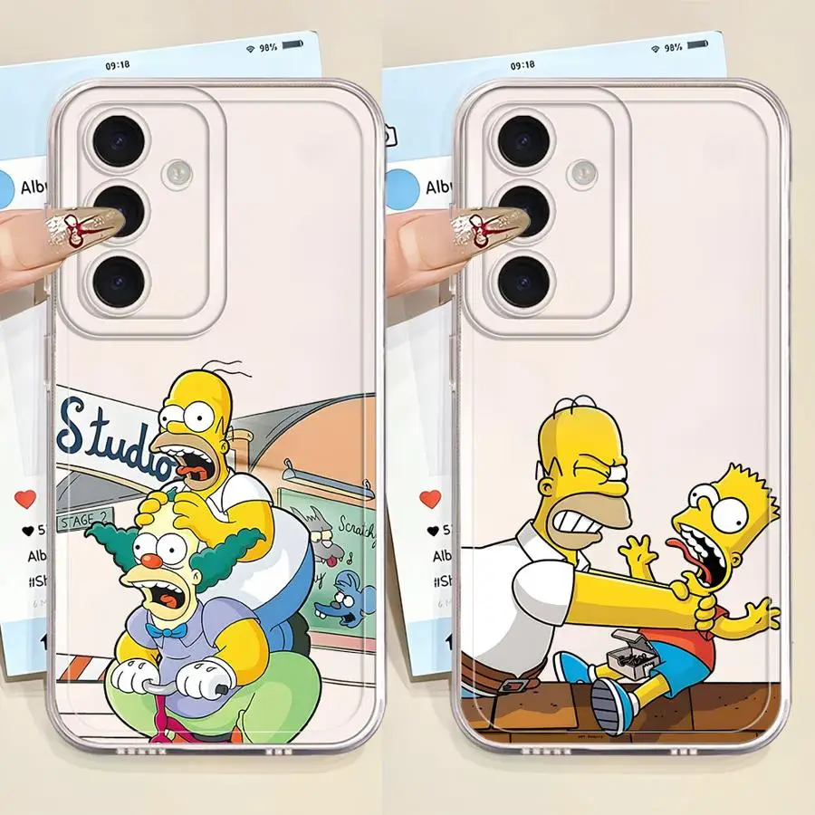 The Simpsons Homer Phone Cover Case for Samsung Galaxy A33 A52 A26 A24 A52 A31 A25 A51 A34 A35 A14 A16 A56 A50 A55 A23 A36 A13