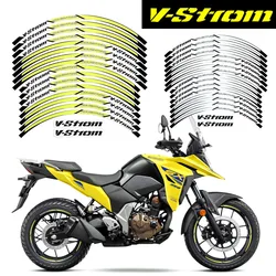 Autocollants de moyeu de roue de moto Casting, décalcomanies de jante de motocross, accessoires pour Suzuki V-Strom 250 SX Vstrom 1000 1050 XT DL 650