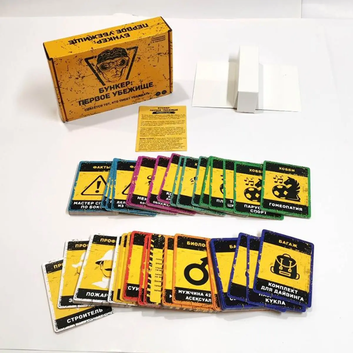 Jogo de Cartas BUNKER Survival Debate - Jogo Estratégico para Adultos, Interação Social Pós-Apocalíptica