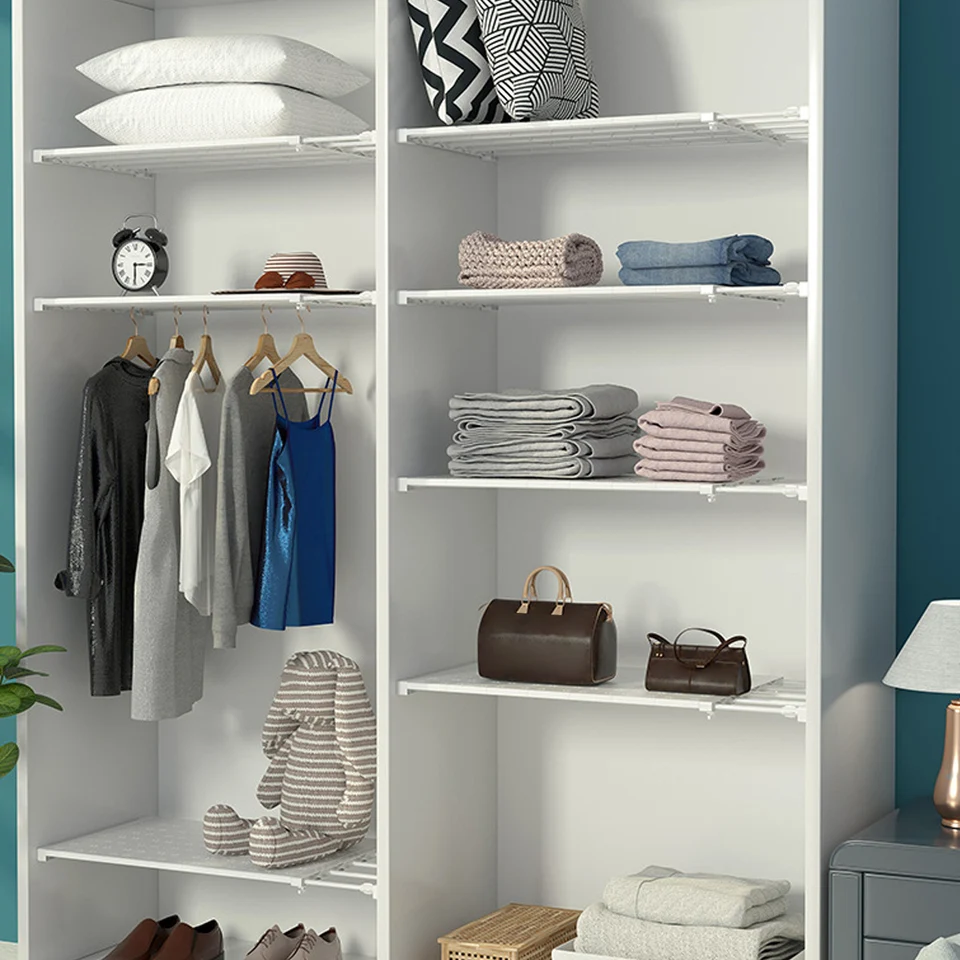 Séparateurs D'Étagère Placard Plastique Extensibles - Organiseur Rangement Amovible