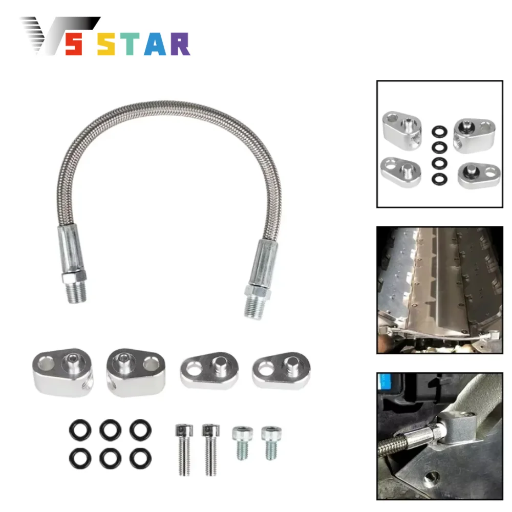 

Высококачественный алюминиевый комплект головки блока цилиндров LS, комплект обходного шланга корпуса дроссельной заслонки для GM LS1 LSX LM7 LR4 LQ4 TB-1037