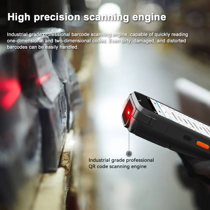 Rugged Pdas Android Portable Barcode Laser Scanner Stock Rfid Equipment With UHF RFID Reader For Asset/warehouse Management