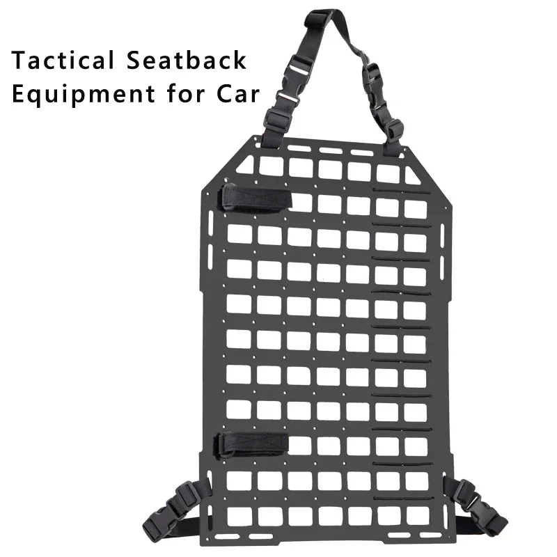 Tactical Car Backseat Organizer Hunting MOLLE Vehicle Seat Back Portable Load Installation Equipment PP Board Insert Panel