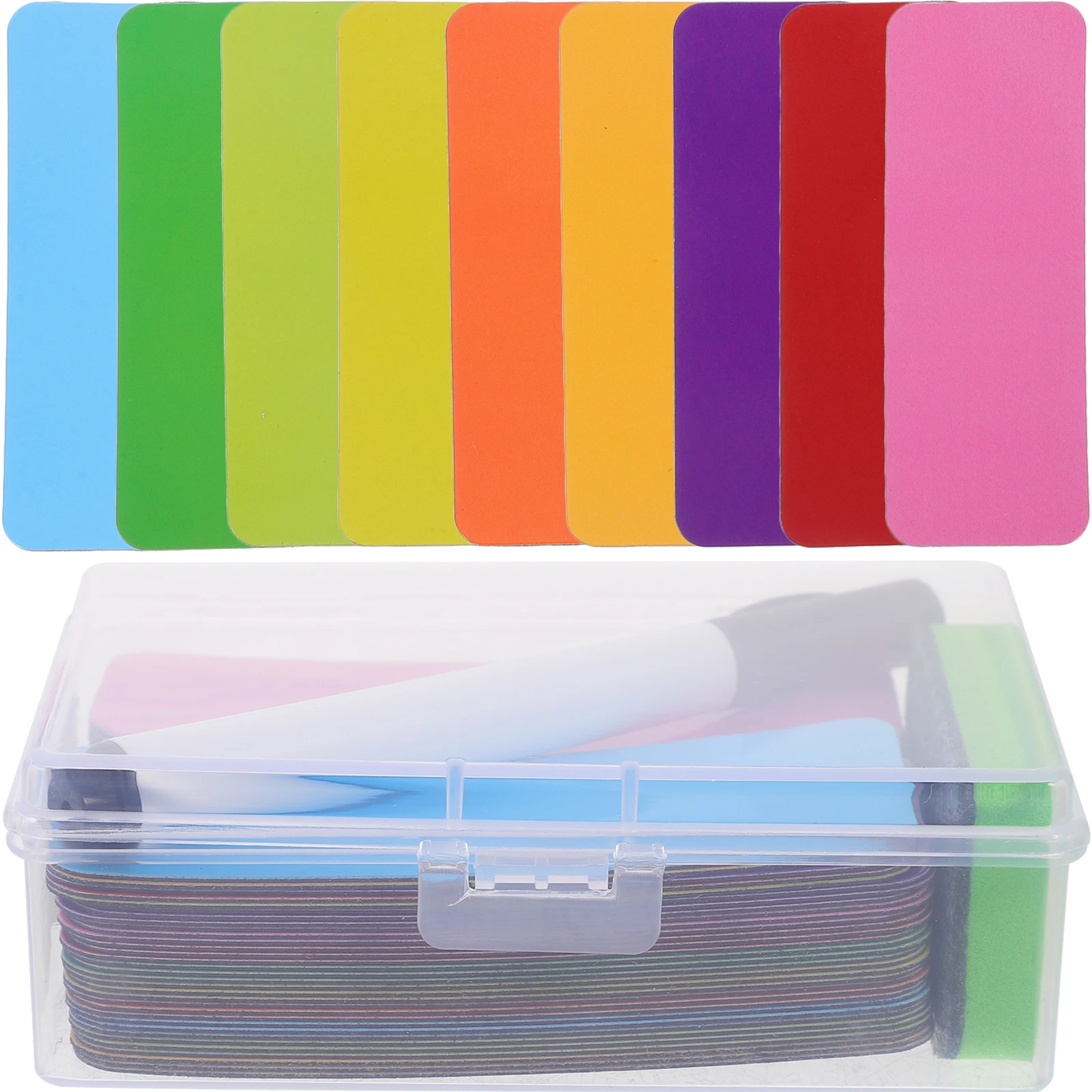 

1 set Magnetic Labels 3x8cm Dry Erase Name Tags 9 Colors Reusable Whiteboard Classroom Home Office Stickers Folder
