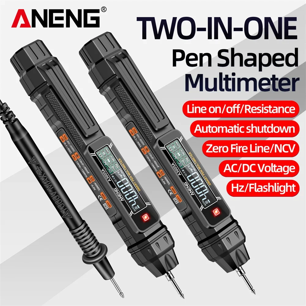 Smart Digital Multimeter Pen ANENG A3005A AC/DC Voltage NCV Induction Automatic Recognition Electrician Repair Detection Tools