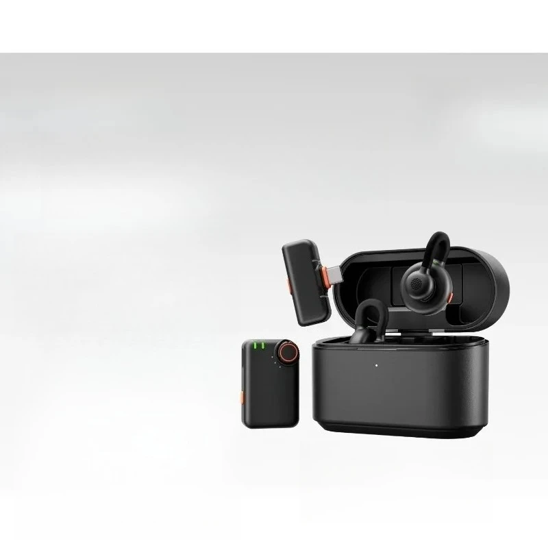 

Hidden button collar clip microphone radio live broadcast noise reduction