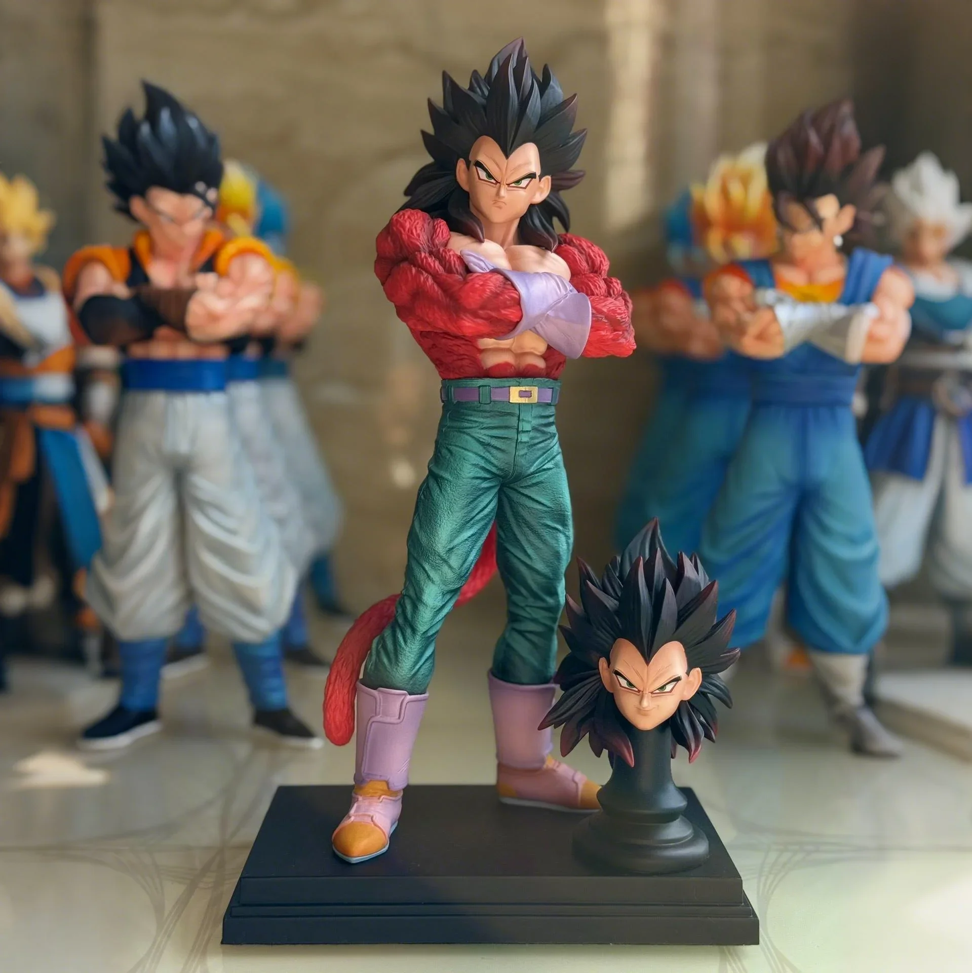 

Dragon Ball аниме-фигурка Super Saiyan 4 Vegeta, экшн-фигурки 31 см, фигурка из ПВХ, коллекционная декоративная модель, игрушка, детская игрушка в подарок