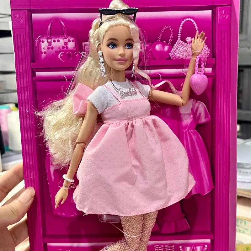 Original barbie sereia boneca brinquedo rosa fantasia oceano princesa acessórios de cabelo concha brinquedos para menina articulações móveis boneca cauda peixe