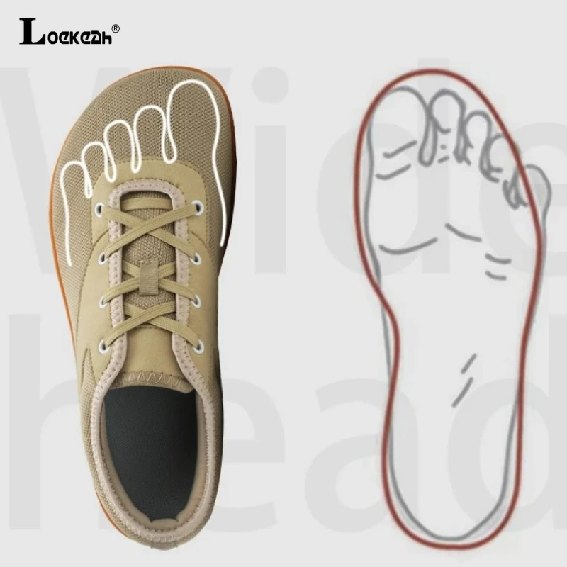 تنفس واسعة تو أحذية مشي الرجال النساء بيرفوت صفر قطرة أحذية تدريب في الهواء الطلق الركض الشقق عدم الانزلاق أحذية رياضية كاجوال