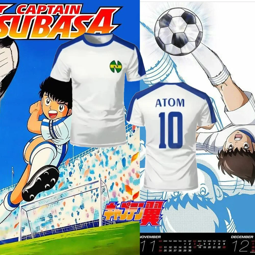 Anime Captain Tsubasa Ozora Tsubasa 3D Printed Street Wear Boys Girls Casual Fashion Oversized Children's T-Shirt