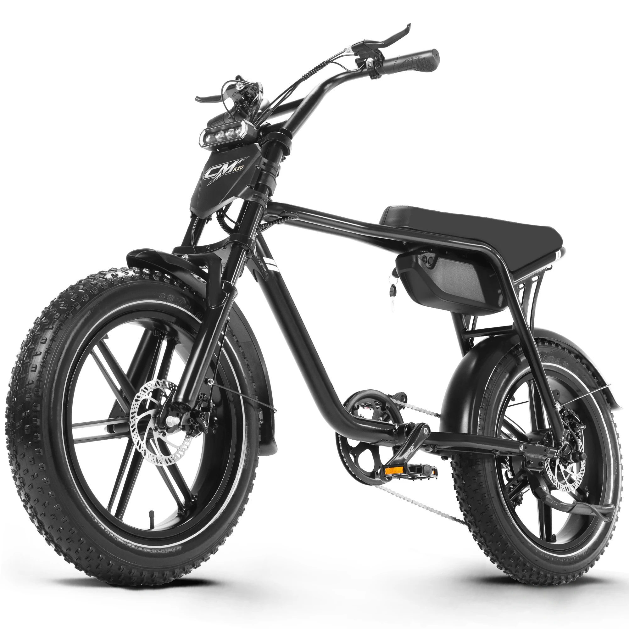 Vélo électrique 48V 15AH, batterie Step Stru, vélo électrique PEAK 1000W, VTT électrique 20 pouces, vélo électrique pour adulte, vélo électrique à pneus larges