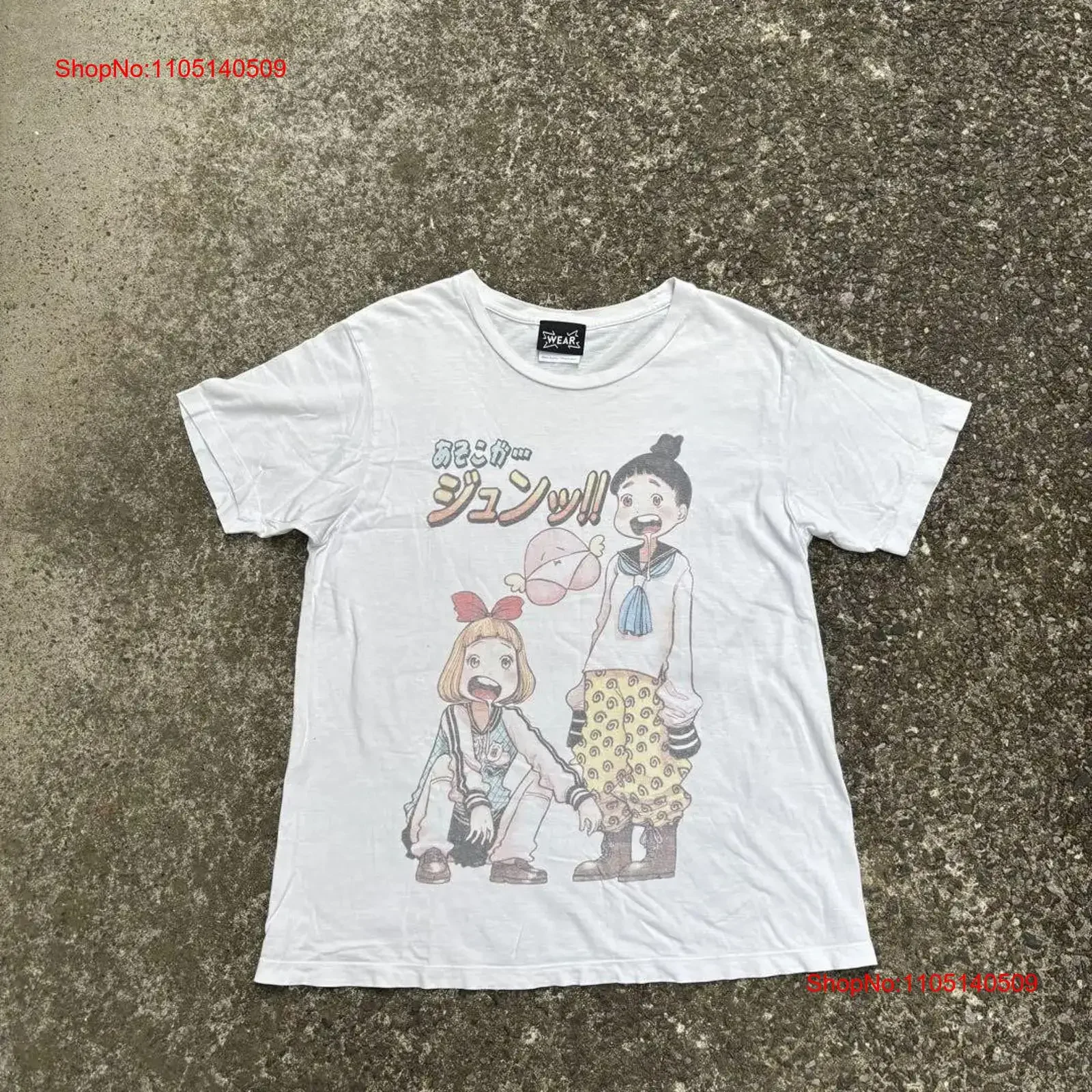 تي شيرت Inio Asano That's Jun بأكمام قصيرة مطبوع عتيق قابل للتنفس ملابس غير رسمية للشارع أوم أزياء أنيقة قليلاً