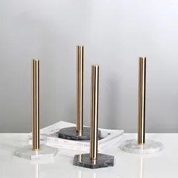Marble Desktop Rack Tissue Paper Holder Stainless Steel Storage Organizer Shelf Home Toilet Desktop Paper Holder