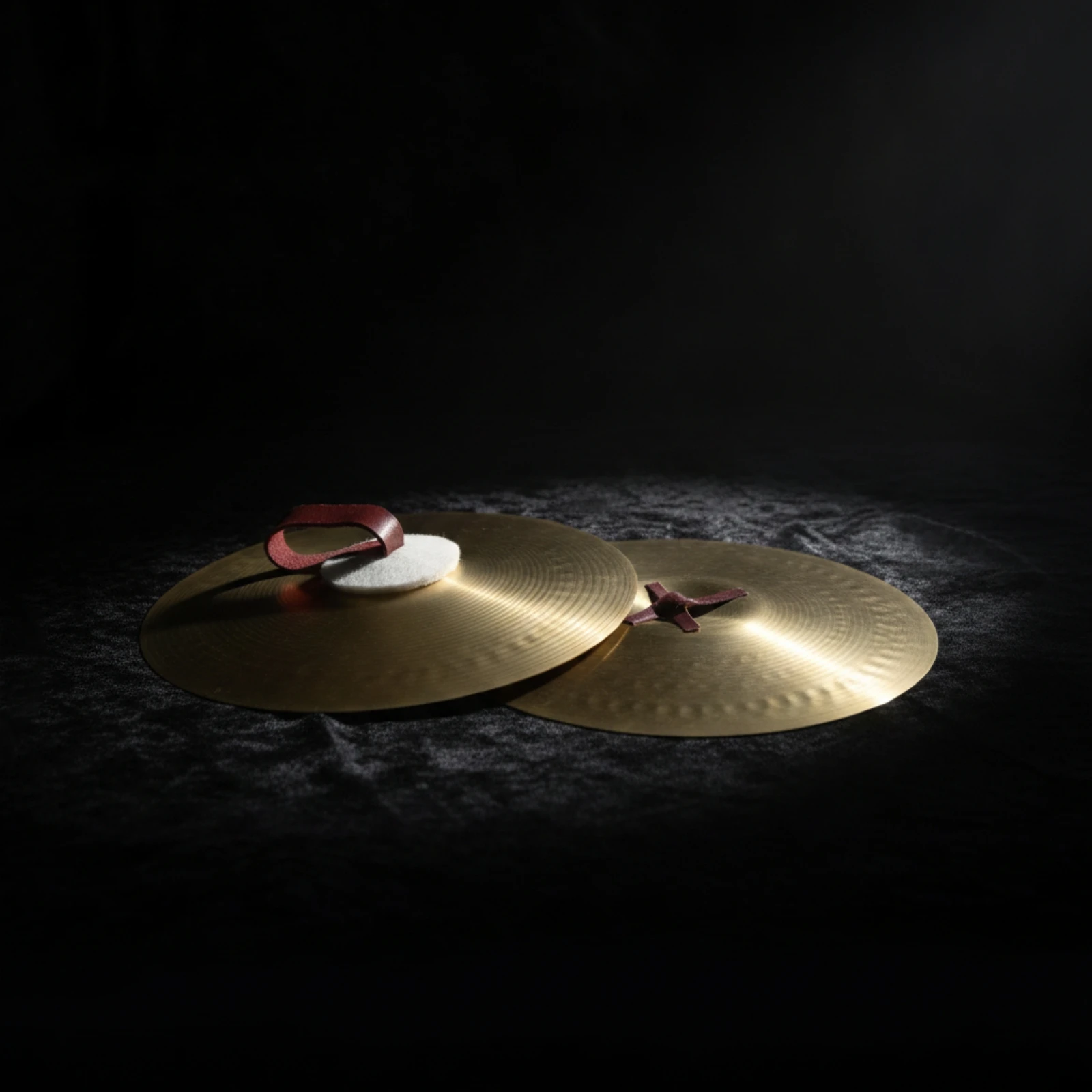 Hand Cymbals with Straps Alloy Marching Cymbals Percussion Instrument Easy to Hold Textured for School Bands, Parades