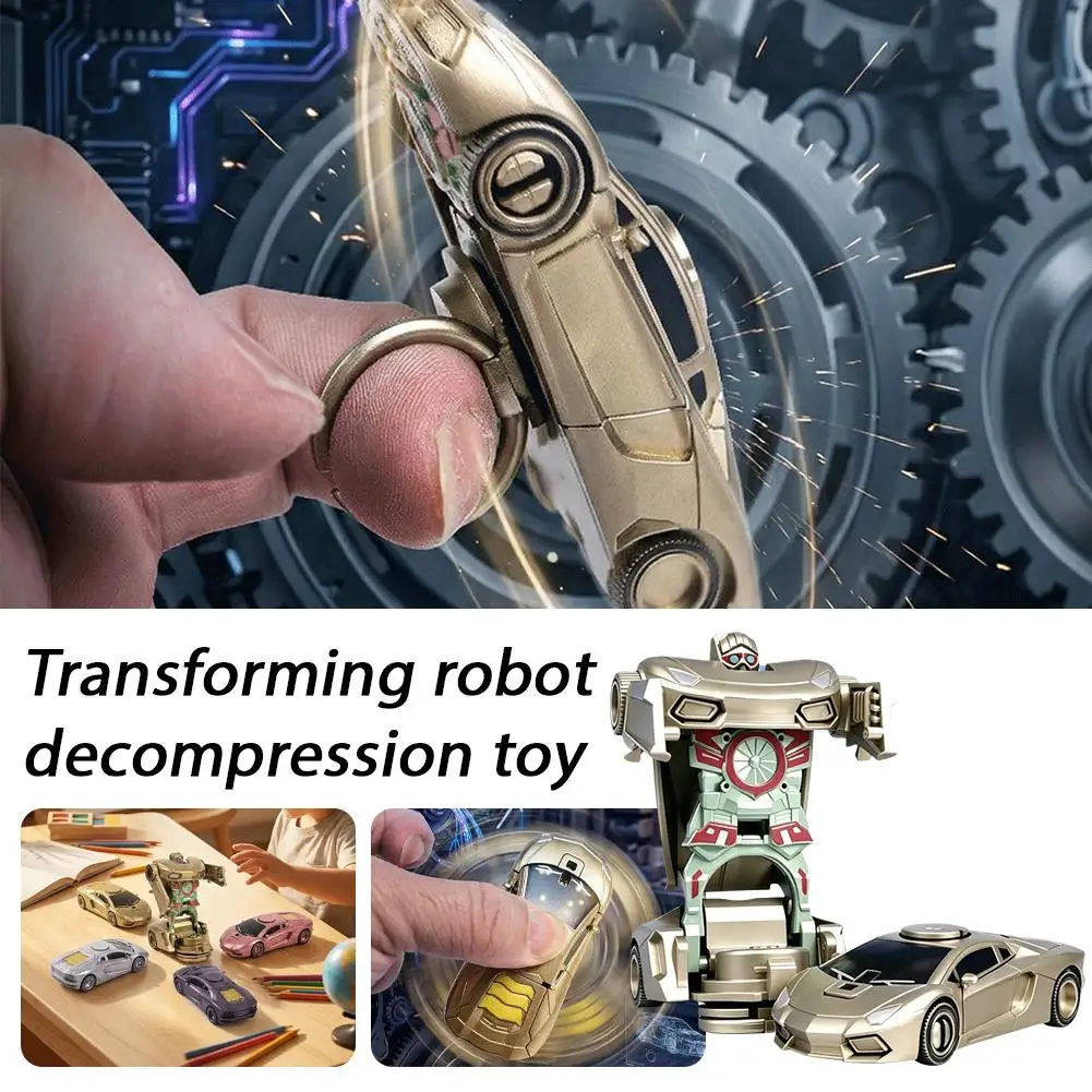 Mini 2 In 1 Car Toys One-key Deformation Car Toys Automatic Transformation Robot Model Car Diecasts Toy Boys Gifts Children Toy