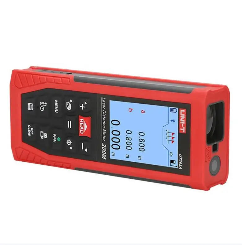 جهاز قياس المسافة بالليزر UNI-T مزود بكاميرا مرئية لتسجيل وتصدير بيانات الفيديو UT398A