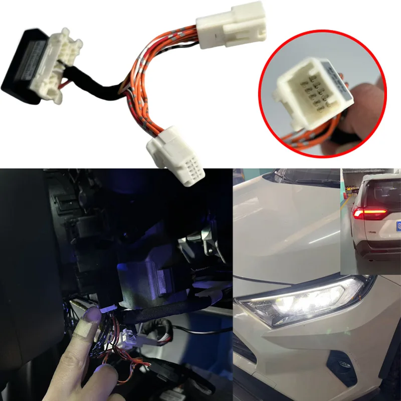 

For Toyota Camry 18-22 RAV4 Highlander Kluger Corolla Fog Light Daytime Running Lights Delay Car Headlight Delay Module OBD Plug