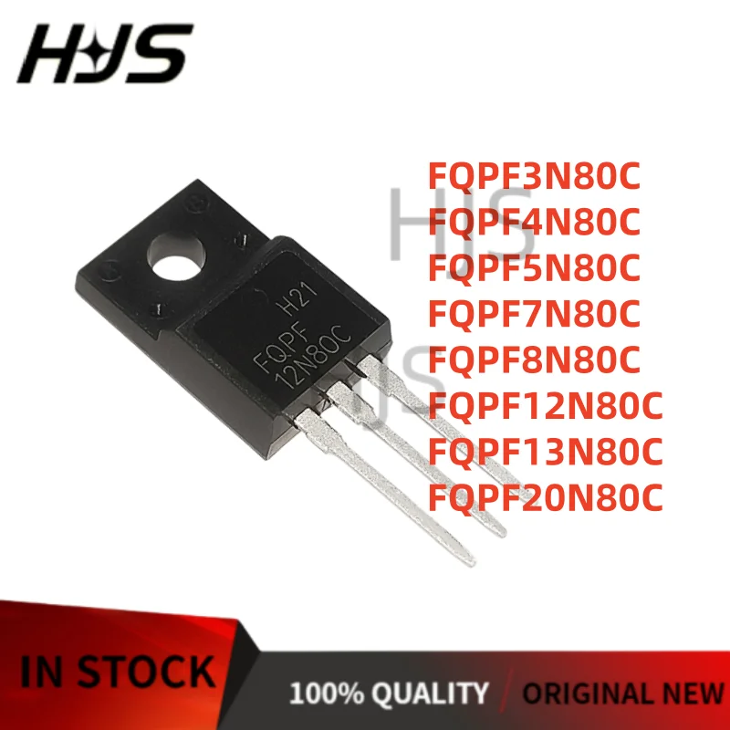 

10 шт. абсолютно новые FQPF3N80C FQPF4N80C FQPF5N80C FQPF6N80C TO-220F FQPF7N80C FQPF10N80C FQPF12N80C FQPF13N80C FQPF20N80C