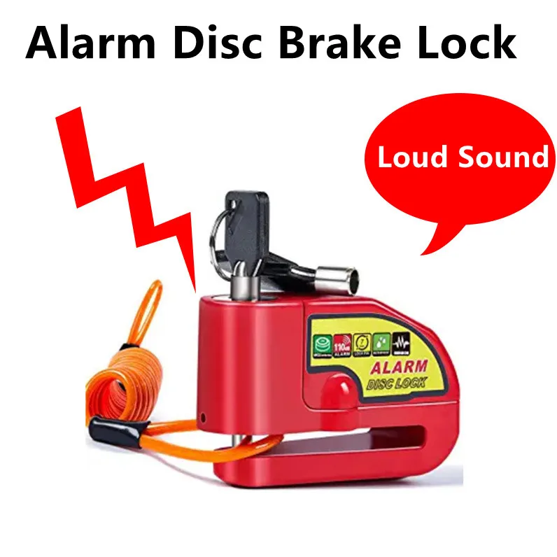 

Motorcycle Bike Alarm Sound Lock Motorcycle Disc Brake Lock 100db Loud Security Waterproof Alarm Disc Lock Alarm Disc Brake Lock