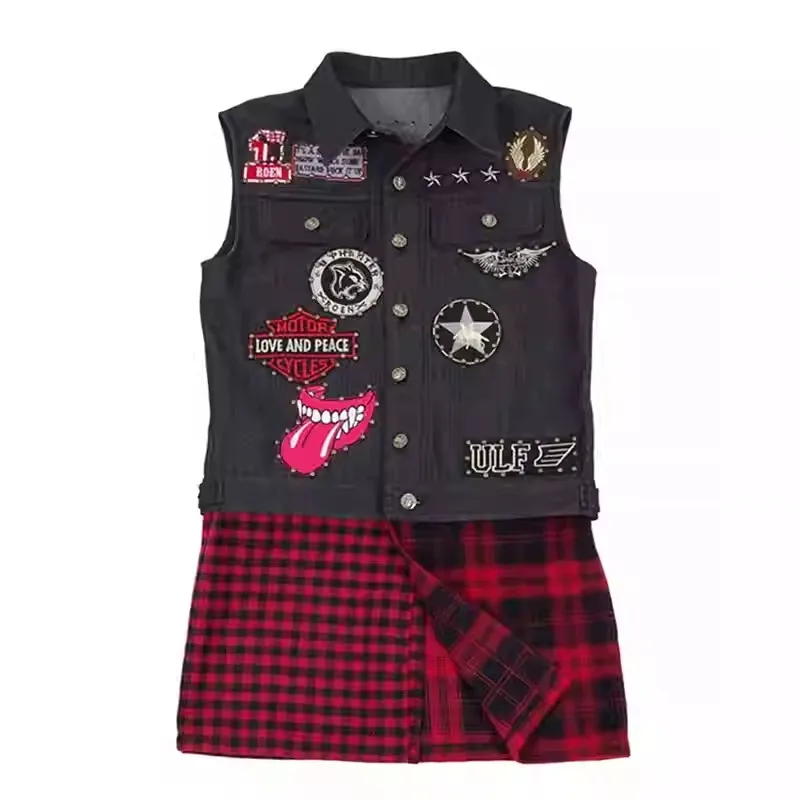 เกม FFXV คอสเพลย์ Prompto Argentum เครื่องแต่งกายชายเสื้อกั๊กกางเกงชุด Halloween Party เครื่องแต่งกาย