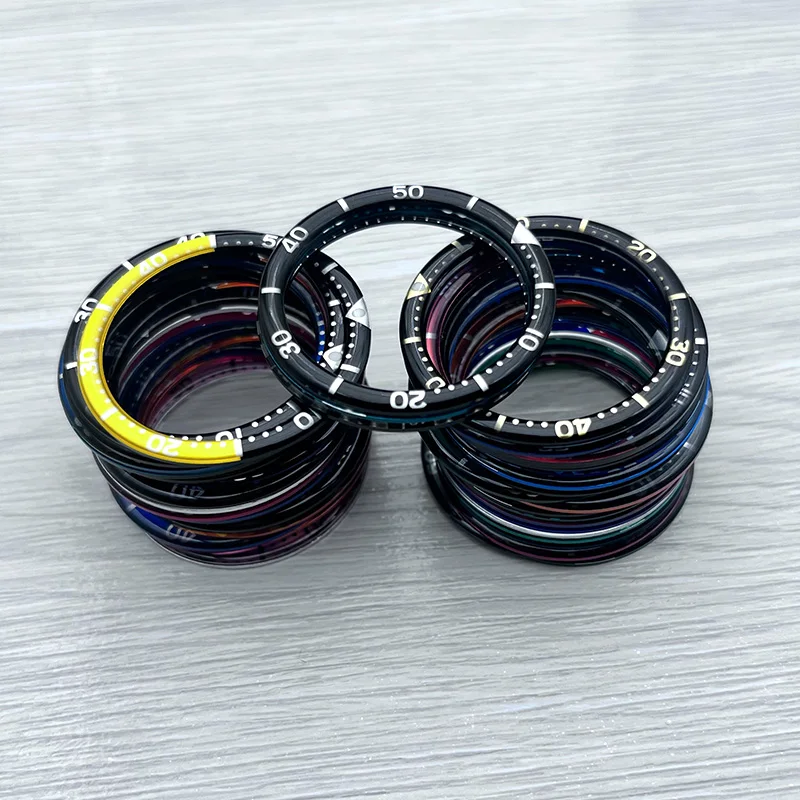 Nowy Mod 38mm * 31.6mm żywica metalowy zegarek Bezel wkładka pasuje Seiko SKX007 SKX009 SRPD przypadki zegarków NH36 NH35 ruch męski zegarek część