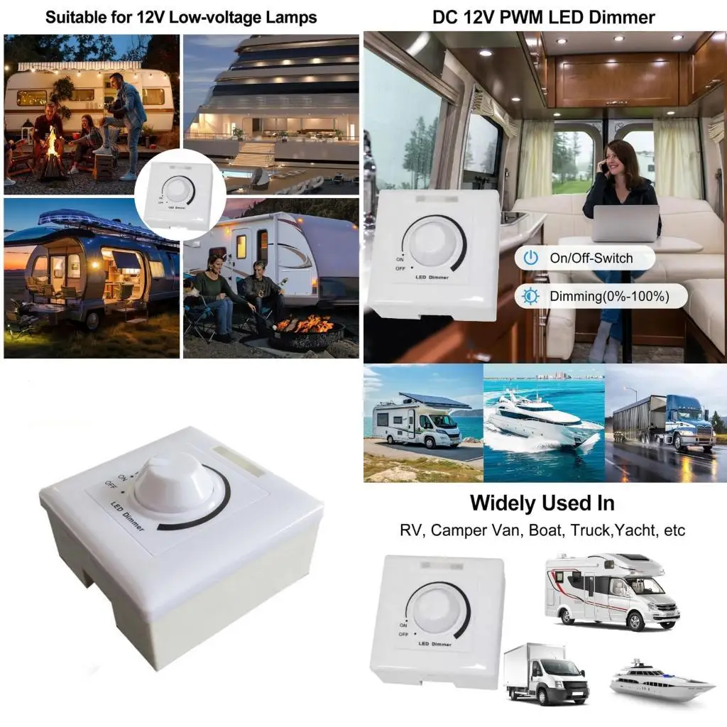 

652F Сильные диммерные коммутаторы Вт 5A Погодные погодные условия для системы освещения совместимые с системой