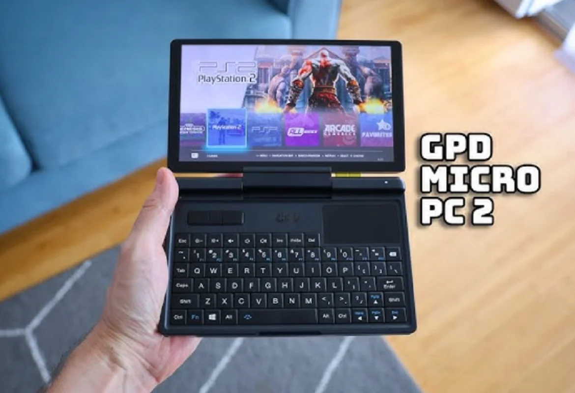 GPD MicroPC2 new 7‘’handheld laptop 1080p touch screen operation and maintenance debugging two-in-one flip cover mini portable