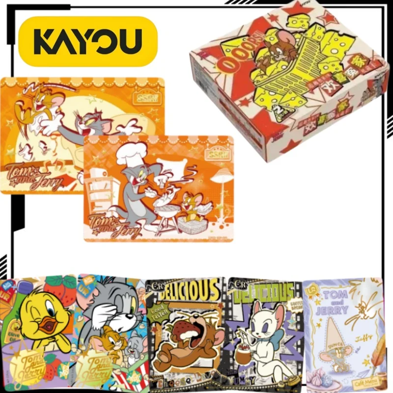 KAYOU Oficial Tom y Jerry Paquete Familiar Divertido Vol. 3, Tarjetas Coleccionables de Tom, Artículos de Anime, Juguetes de Moda