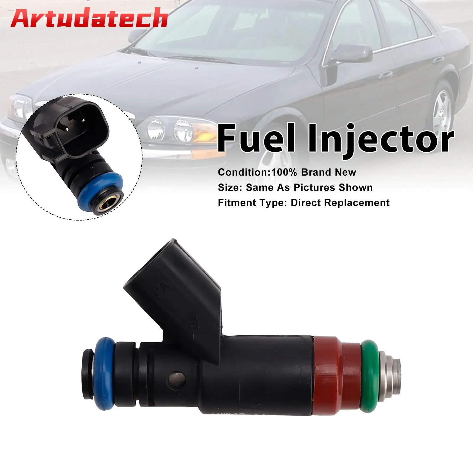 Artudatech-inyector de combustible para Lincoln LS, Ford Thunderbird 2003, 2004, 2005, 3W43-AA, accesorios para coche, 1 unidad