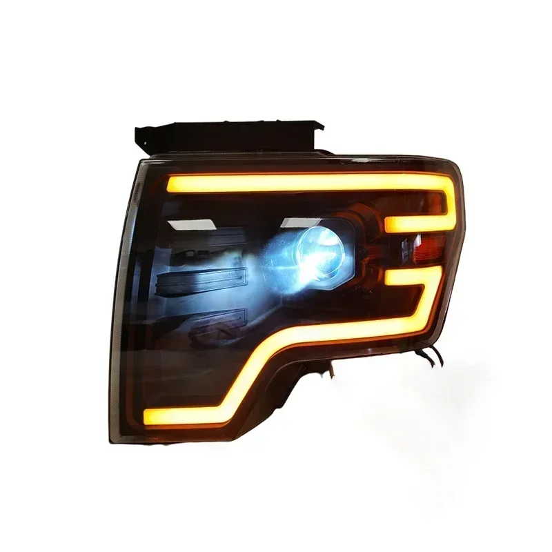 New design Headlight Assembly For F150 2009 2010 2011 2012 2013 2014 Full Led Head Lamp with Truning signal+DRL