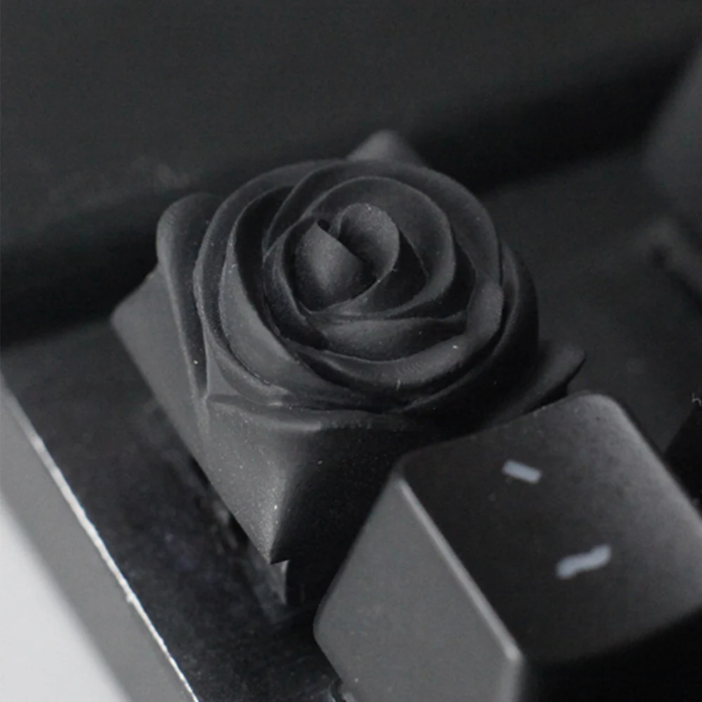 Imagem -04 - Rose Resina Keycaps para Cross Switch Teclado Gaming Mecânico Handmade Keycaps Personalizados Função Zona Esc f 3d