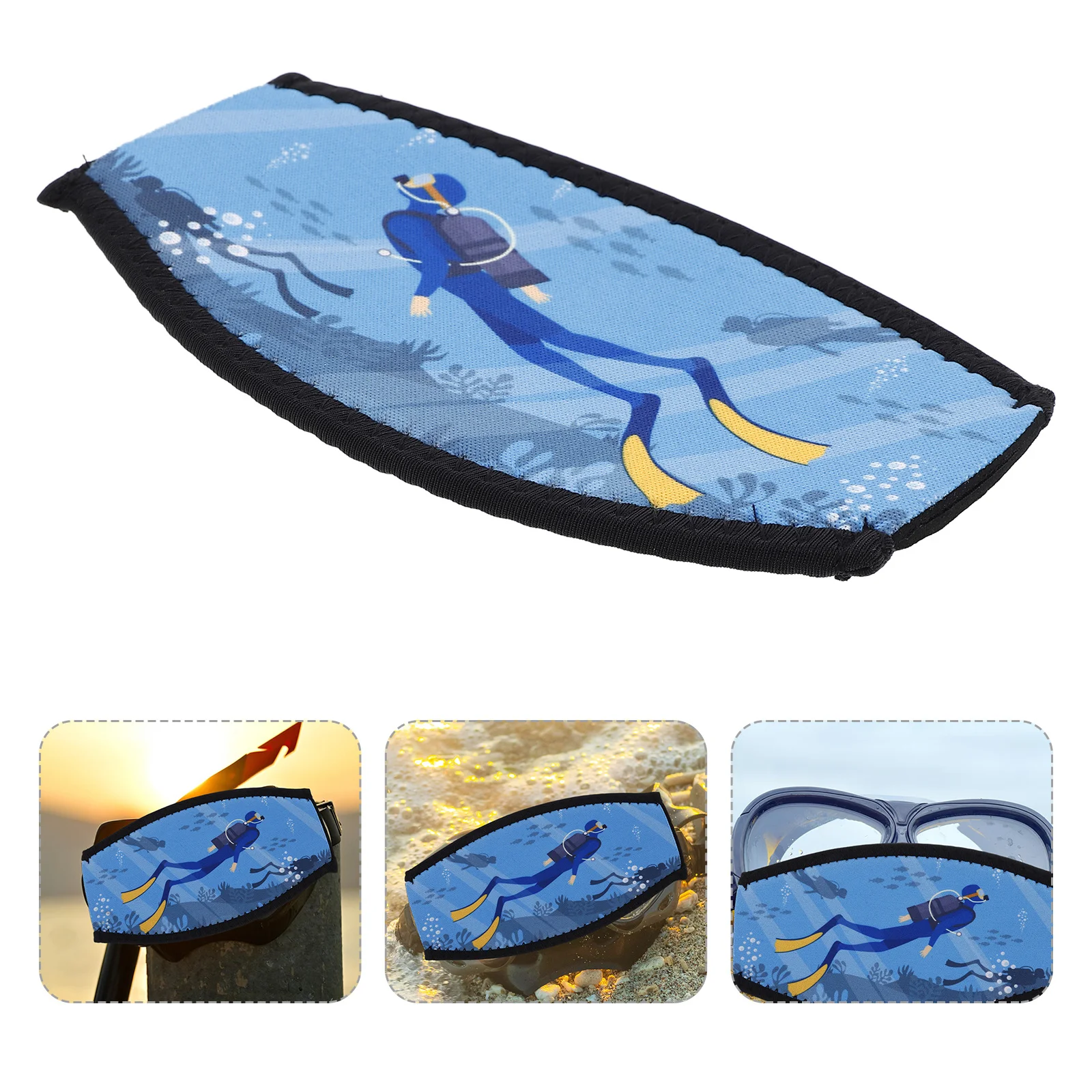 

Neoprene Diving Mask Strap Cover Hair Protection Adjustable Fit Scuba Snorkeling Swimming Strap Sleeve Scuba Mask