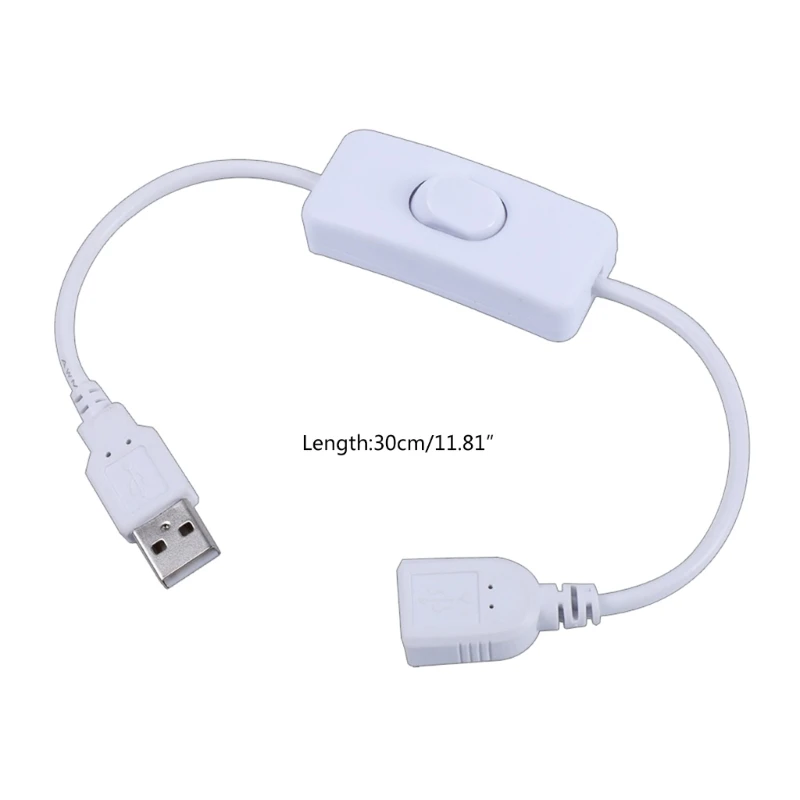 ON/OFF สวิตช์ USB สายเคเบิลสลับอะแดปเตอร์สำหรับ USB USB พัดลม