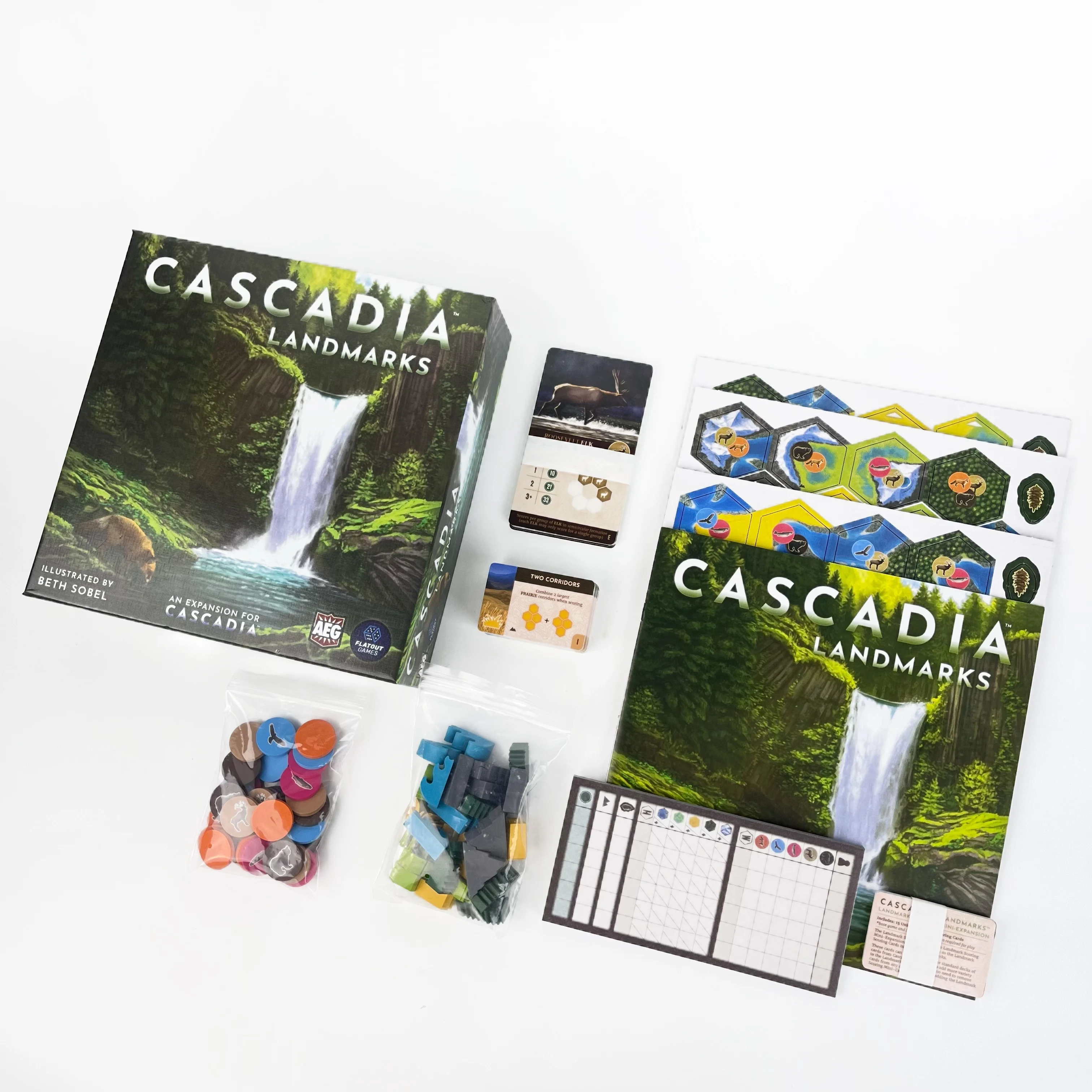 

Strategy Board Game Cascadia: Landmarks (2023) Deluxe Expansion Pack, Requires Base Game, Perfect Birthday Gift