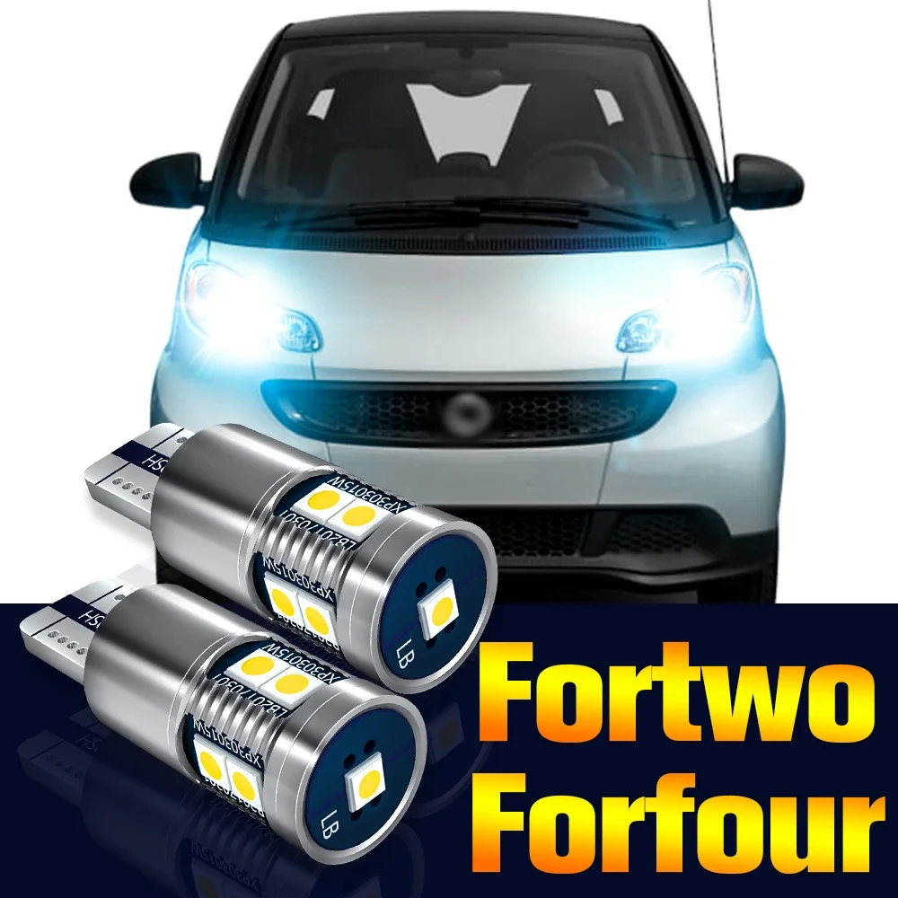 

LED 클리어런스 전구 주차 램프, 스마트 포투 MK1 450 MK2 451 MK3 453 포포 MK1 454 1998 2019 액세서리, 2 개