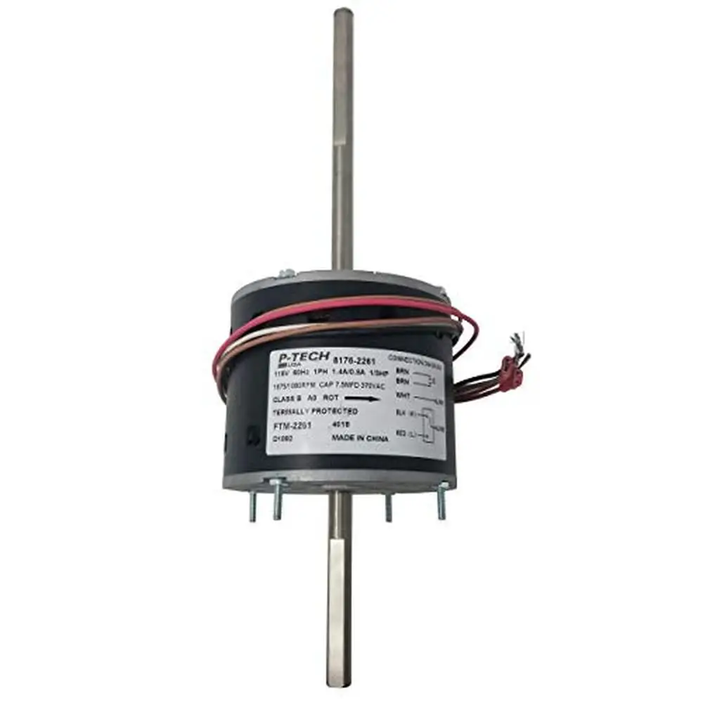 

2-скоростной двигатель кондиционера для автодома заменяет Fasco D1092 1/3 л.с., 115 В, 1675 об/мин, 3,4 А, Ref 7184-0156 7184-0432 Coleman 1468-306