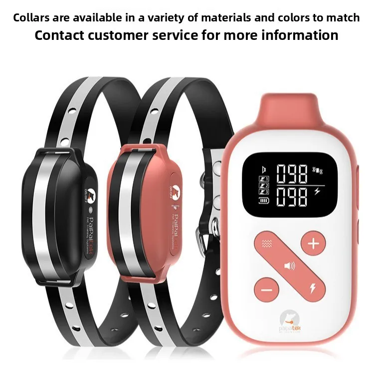 hit product1000 Meters IPX7 Waterproof Plastic Dog Training Collar 3-Channel Smart Remote Control Anti-Bark Anti-Nuisance 3 Trai